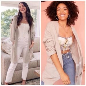 DONNI Ribbed Cardigan One Size Fits All